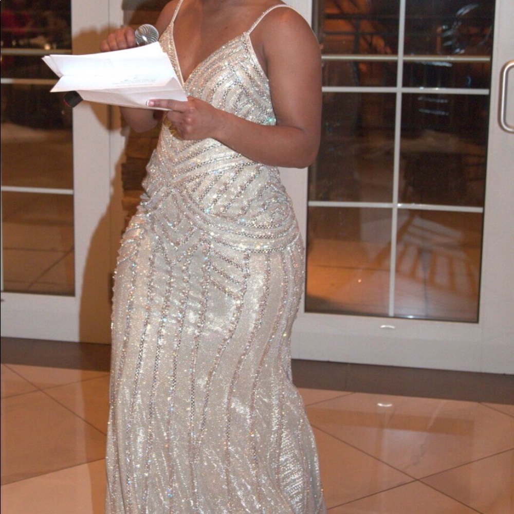 Prom Dress With Matching Heels.